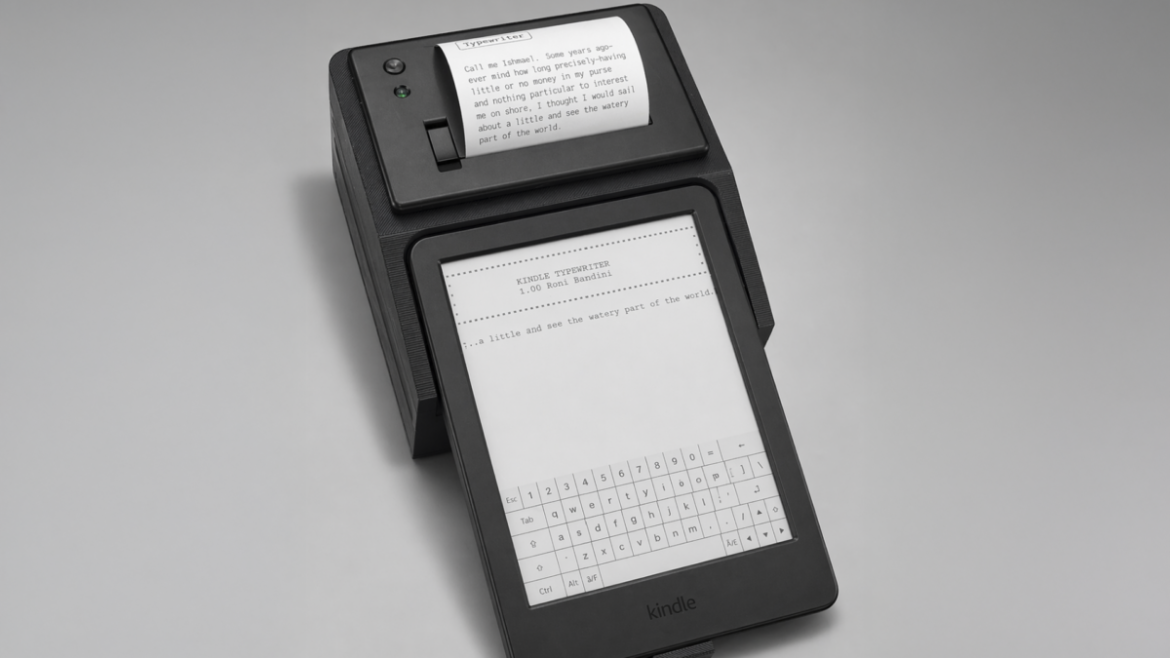Atenha-se a Jeff Bezos, transformando seu Kindle extinto na pior máquina de escrever do mundo